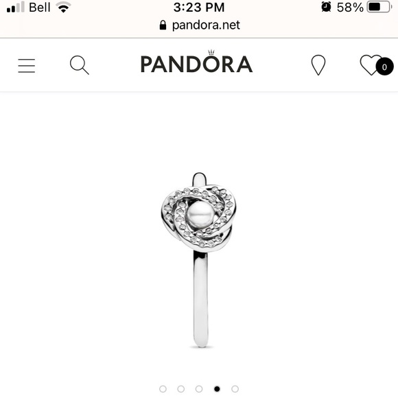 PANDORA sparkling luminous love knot ring✨✨ - Picture 4 of 5
